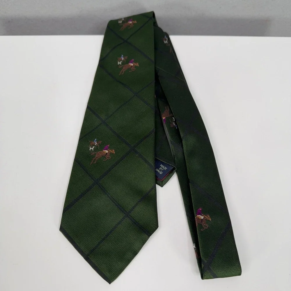 Polo Ralph Lauren Necktie Mens Mixed Equestrian Paisley Silk Lot 3 Handmade